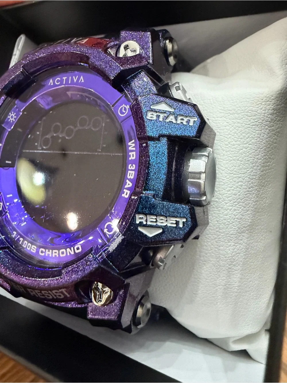 Invicta Activa Purple-Blue Iridescent Digital Sport Watch
